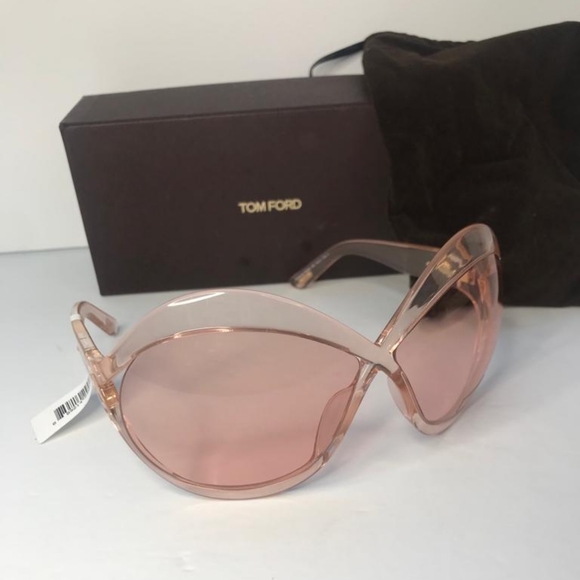 New - ? Original FORD Carine Cross-Bridge Acetate Butterfly Sunglasses - Pink main image 10
